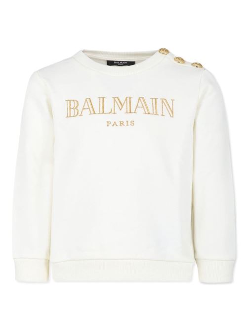 Felpa bambina girocollo BALMAIN Kids | BV4B10Z0081102